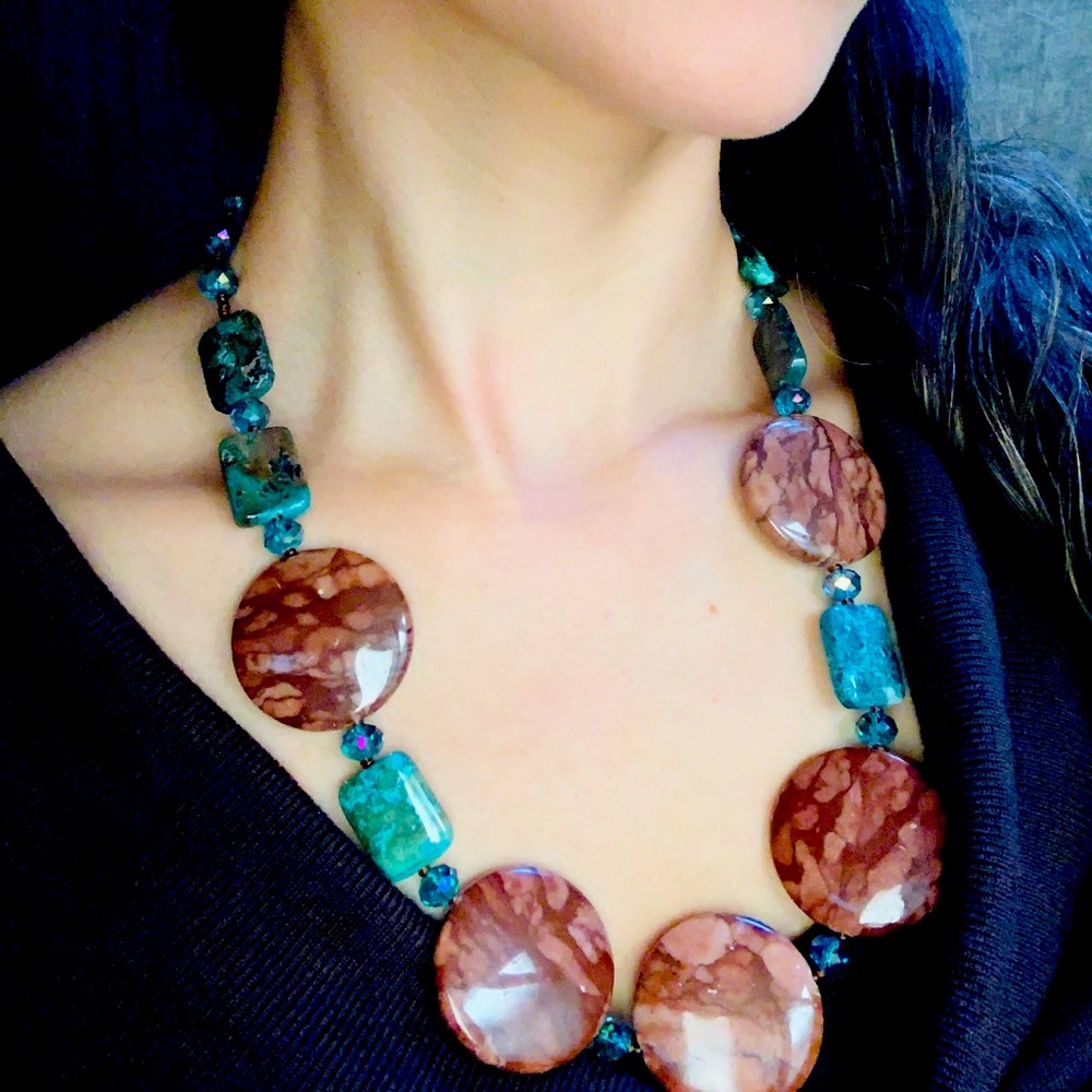 Turquoise necklace set